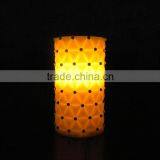 3AAA Batteries White Special Crystal Led Flameless Wax Decorative Candle thumbnail-5