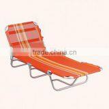 Portable Folding Aluminum Beach Sleeping Cot Bed Sun Lounge