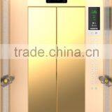 Elevator With Golden Stainless Steel Wall & Gearless Traction Machine