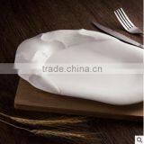 Porcelain White Dinner Irregular Plate for Restaurant thumbnail-2