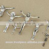 Metal Jesus Christ Crucifix for Olive Wood Crosses Large Size thumbnail-4