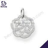 925 sterling silver woman charms gemstone pendant