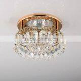Fashion Round Pendant Light With Octagon Crystal Beads Iron Base thumbnail-2