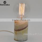 Cylindrical Marble Base Table Lamp