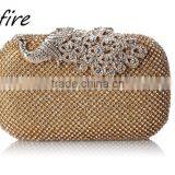 Fashion Ladies Handbags Crystal Rhinestone Evening Bag Class Peacock Evening Bag thumbnail-1