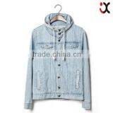 Fashion Denim Jacket for Men Oem High Quality Men's Jeans Cotton Jacket Plain Denim Jacket (JXJ25858) thumbnail-1