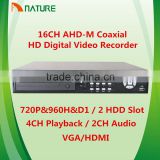 16CH H.264 AHD-M Coaxial HD Digital Video Recorder (DVR)