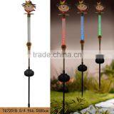 Outdoor Decorative Harvest Festival Scarecrow Metal Garden Stake Solar Led Light thumbnail-2
