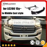 LC200 body kits fit for LC200 2015y~ to Middle East style PP front bumper, diffuser.