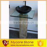 New Arrival China Pedestal Sink on Sale,stone Pedestal Basin thumbnail-4