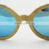 2016 Bicycle Shape Bamboo Sunglasses With Ice Blue Lens Wholesale thumbnail-1