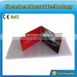 4.3" TFT Color LCD Screen Video Greeting Card Customized Video Brochure/video in Print Technology