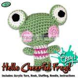 DIY Cheerful Frog Crochet Animal Toy