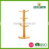 High Quality Hot Selling Bamboo Wooden Cup Hanger Rack Wholesale thumbnail-3