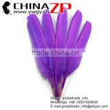 CHINAZP Imitation Eagle Plume Bulk Dyed Lavender Turkey Pointers Quill Large Feathers for Fashion Decorations