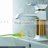 New Design Brass Bathroom Faucet Mixer Chrome and Gold Plating ACG1004 thumbnail-1