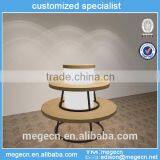 1500 Advertising Garment Round Wood Display Stand thumbnail-1