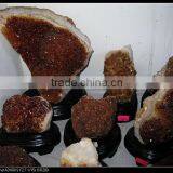 Wholesale Natural Brazil High Quality Citrine Crystal Geode for Decoration,crystal Cluster Crafts