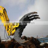 Rock Grapple, Excavator Rock Grab;Excavator Hydraulic Log Rock Grapple thumbnail-1