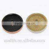 4 Holes Fancy DTM and Bottom, Side Painted Natural Corozo Nut Buttons thumbnail-1