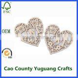 Love Heart Wooden Embellishments Wood Crafts Hanging Ornaments thumbnail-6