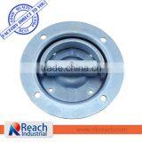 Zinc Plated Bolt-on Recessed Mount Rotating Rope Ring thumbnail-1