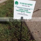 lawncare advertising card promotion card plastic yard sign