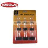 Office Binder Tools Metal Binder Clips Black 9 Count