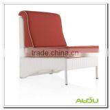 Audu Red Cushion Rattan Antique White Chair thumbnail-3