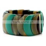 High Quality Best Selling Buffalo Horn Yellow Black Modern Bracelet From Vietnam thumbnail-1