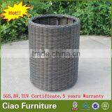 Outdoor Plant Rattan Flower Pot Garden Furniture Flower Planter thumbnail-3