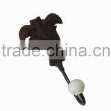 Metal Decorative FLOWER Hook With Ceramic Knob, Home Decoration Hooks, Metal Wall Art Hooks, European Style Hooks, Vintage Hooks thumbnail-1