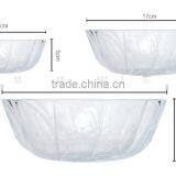 9inch,8inch, 6.5inch 5.5inch, 4.5inch Clear Glass Fruit or Salad Bowl thumbnail-2