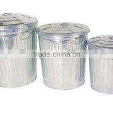 Trash Bin Metal Garbage Can Powder Coated Trash Can thumbnail-3