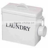 Laundry Powder Storage Box Washing Tablet Retro Metal Container Tin With Scoop thumbnail-2
