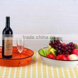 Round Serving Tray High Quality Metal Tray Anti-slip Party Beer Holder