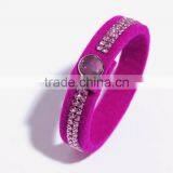 New Products Website China Supplier Felt Fabric Colorful European Charm Smart Health Chain 2017 Fashion Fabric Bracelet