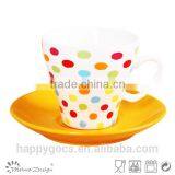 Colorful and Full Decal New Bone China Coffee Cup and Saucer thumbnail-5