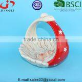 Christmas Decorations Ceramic Santa Claus Basketfor Candy thumbnail-4