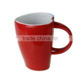 Factory Bulk Sale Gift Ceramic Heart Shape Mug With Spoon in Handle thumbnail-1