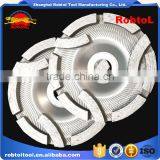 92mm Flower Type Segment Diamond Grinding Wheel Abrasive Polishing Disc for Concrete Granite Marble Double Cup Wheel thumbnail-1