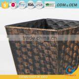 Galvanized Garden Wrought Iron Outdoor Planters Coated Zinc Flower Pot thumbnail-4