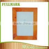 Simple Flat Black Wooden Photo Frame With Logo