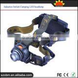 XP-E LED 300 Lumens 1 High Mode Inductive Switch Camping Headlamp With Smooth Reflector thumbnail-1