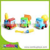 Most Popular Cartoon Kids Plastic Education Toy Diy Assembly Car Toys thumbnail-1