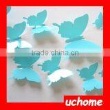 UCHOME 12pc/set 3D Mirror Butterfly Decorative Wall Sticker Custom Design Stickers thumbnail-4
