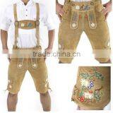 Lederhosen Long Lederhosen Oktoberfest Trachten Wear Kurze Lederhose German Hose Leather Pants Short thumbnail-1