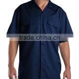 Solid Color Worker Uniform Front Pocket Workwear Man Work Shirts thumbnail-2