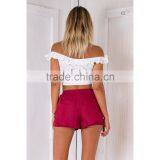 Guangzhou OEM Clothing Factory Embroidery Summer Crop Sex Top thumbnail-3