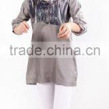 High Quality 3/4sleeve Fashion Silk Women Blouse 2015 thumbnail-2